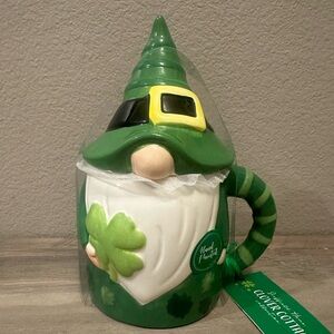 Clover Cottage St. Patrick’s Day Gnome Mug with Lid